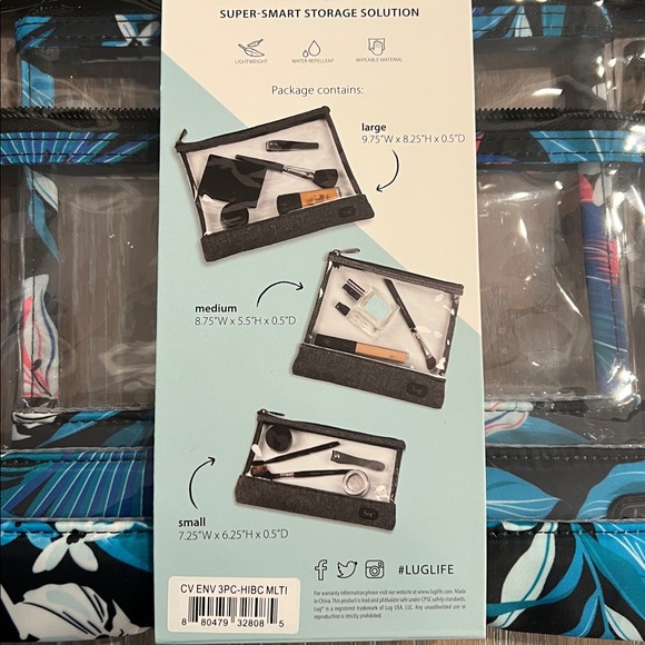 4 Piece Travel/Storage Set HIBISCUS MULTI - Picture 6 of 12